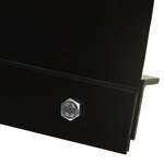 vidaXL Chasse-neige pour VTT 115x38 cm Noir