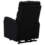 vidaXL Fauteuil Noir Tissu