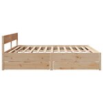 vidaXL Cadre de lit sans matelas 180x200 cm bois massif de pin