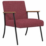 vidaXL fauteuil Bordeaux 59 x 75 x 78 cm tissu