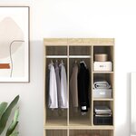 vidaXL Tige de placard 12 Pièces Argenté 764 x 15 x 29 mm