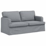 vidaXL Canapé Gris clair 142 x 80 x 85 cm tissu