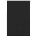 Vidaxl banc à chaussures noir 80x30x45 cm aggloméré