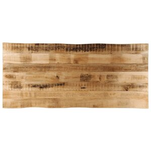 vidaXL Dessus de table bord vivant 140x60x2 5 cm bois de manguier brut