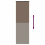 vidaXL Store enrouleur occultant café 85x210cm largeur du tissu 80 7cm