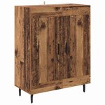 vidaXL Haut Armoire Bois Ancien 69 5 x 34 x 180 cm
