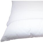 2 oreillers 60 x 60 cm + 2 protège oreillers imperméable 60 x 60 cm - Garnissage 100  polyester