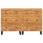 vidaXL Buffet 2 Pièces Marron 60 x 33 x 75 cm Bois de mangue massif