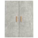 vidaXL Armoire murale suspendue Gris béton 69 5x34x90 cm