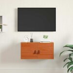 vidaXL Meuble mural Cire marron 60 x 30 x 30 cm Bois de pin massif