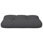 vidaXL Coussin de palette noir 50x40x12 cm tissu