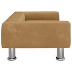 vidaXL Canapé pour enfants marron 70x45x26 5 cm velours
