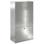 vidaXL Boîte à colis 44x22x82 cm Acier galvanisé