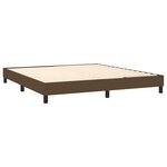 vidaXL Sommier à lattes de lit avec matelas Marron foncé 180x200 cm