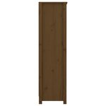 vidaXL Bibliothèque Marron miel 80x35x126 cm Bois de pin massif