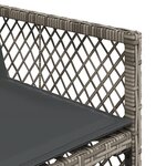 vidaXL Ensemble à manger de jardin 17 Pièces et coussins résine tressée