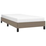 vidaXL Cadre de lit sans matelas taupe 90x190 cm tissu