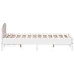 vidaXL Cadre de lit sans matelas blanc 160x200 cm bois de pin massif