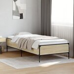 vidaXL Cadre de lit sans matelas chêne sonoma 75x190 cm