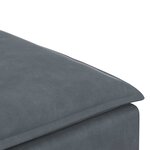 vidaXL Module de repose-pieds de canapé modulaire gris foncé