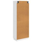 vidaXL Ensemble de Meubles 2 Pièces Blanc brillant Bois d'ingénierie