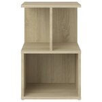 vidaXL Tables de chevet 2Pièces Chêne sonoma 35x35x55cm bois d'ingénierie