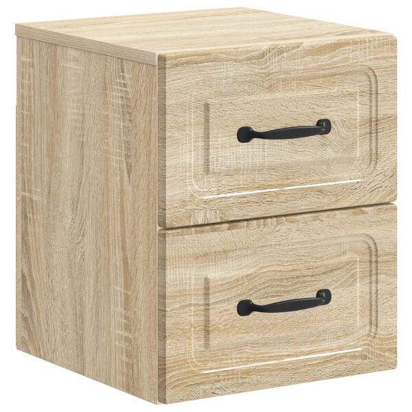 vidaXL Cabinet de chevet mural Chêne Sonoma 34 5 x 33 x 40 cm