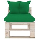 Vidaxl salon de jardin palette 6 pièces avec coussins bois de pin