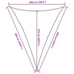 vidaXL Voile d'ombrage 160 g/m² Vert clair 5x6x6 m PEHD