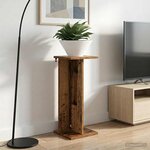 vidaXL Support de Plante 2 pc Bois ancien 25 x 25 5 x 60 5 cm