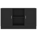 vidaXL Buffet Noir 120x30 5x70 cm Bois d'ingénierie