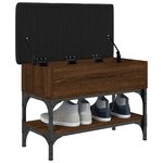 vidaXL Banc à chaussures chêne marron 62x32x45 cm bois d'ingénierie