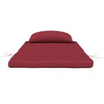 vidaXL Coussins de chaise adirondack lot de 2 rouge bordeaux