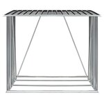 vidaXL Abri de stockage à bois Acier galvanisé 163x83x154cm Anthracite