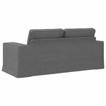 vidaXL Canapé Gris foncé 182 x 80 x 82 cm tissu
