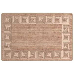 vidaXL Coureur de Tapis MARSA Blanc 100 x 150 cm Polyester et PVC