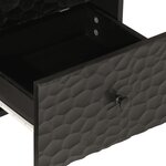 vidaXL Armoire latérale noir 40x33x75 cm bois massif de manguier