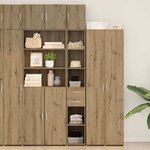 vidaXL Cabinet de rangement slim chêne artisanal 30 x 42.5 x 225 cm