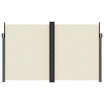 vidaXL Auvent latéral rétractable Crème 200x1200 cm
