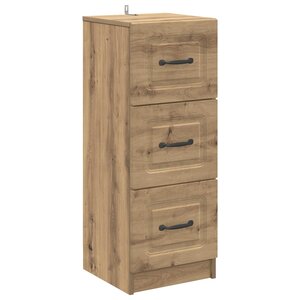 vidaXL Armoire à tiroirs Chêne artisanal 33 x 34 5 x 87 cm