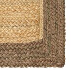 vidaXL Tapis de surface Gris 60 x 250 cm Jute