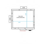 Chambre froide professionnelle - hauteur 2200 mm - combisteel - 2260 x 2260