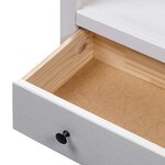 vidaXL Bibliothèque Blanc 80x35x110 cm Pin massif Assortiment Panama