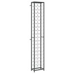 vidaXL Casier à bouteilles de 57 bouteilles noir 34x18x200cm fer forgé