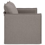 vidaXL Canapé Taupe 156 x 82 x 85 cm tissu