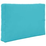 vidaXL Coussin de canapé d'extérieur Polyester Turquoise 60 x 60 cm