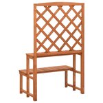 vidaXL Support de plantes et treillis 70x42x115cm Bois de sapin massif