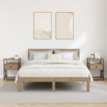 vidaXL Cabinet de chevet 2 Pièces Chêne artisanal 40 x 42 x 55 cm