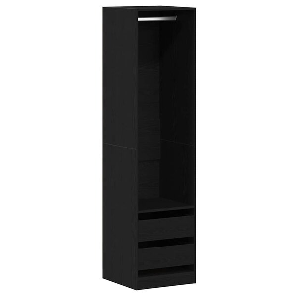 vidaXL Armoire Chêne noir 50 x 50 x 200 cm Bois d'ingénierie