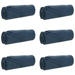 vidaXL Couvertures à jeter 6 pc Bleu marine 280 x 210 cm 4.74 kg